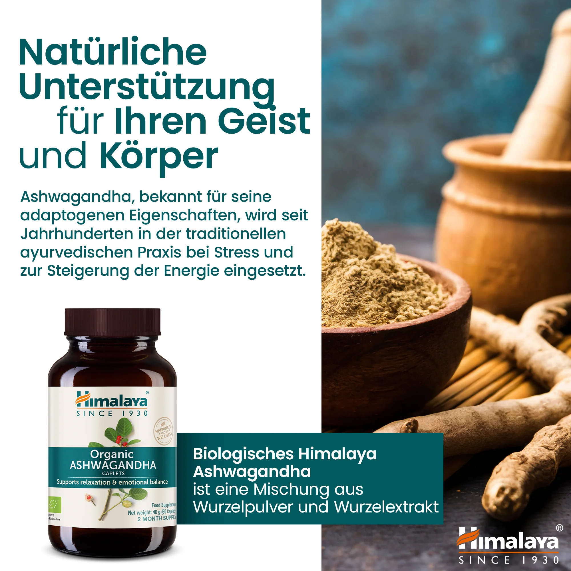 Himalaya Organic Ashwagandha (Indian Ginseng) - Image 4