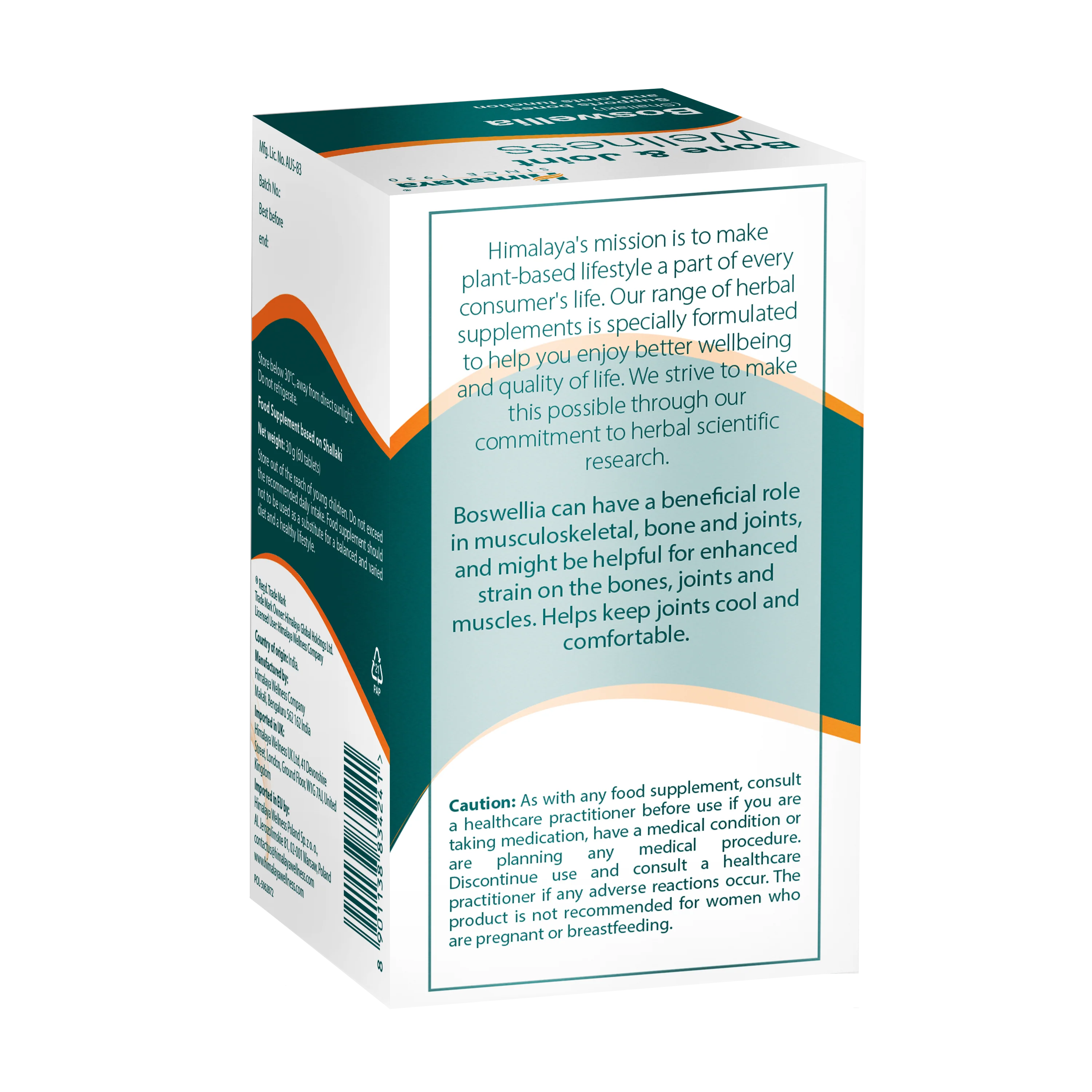 Himalaya Bone & Joint Wellness Boswellia - 60 Tabletten - Image 4