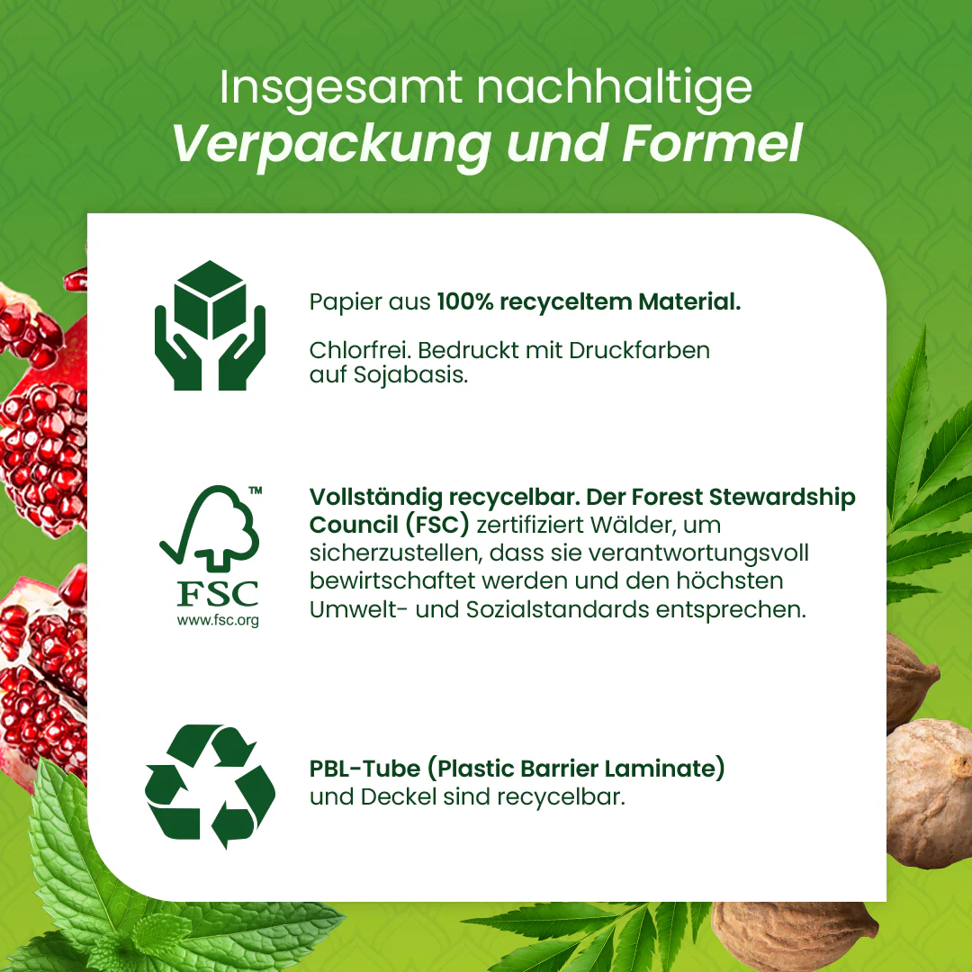 Himalaya Botanique Neem & Granatapfel Zahnpasta - 150 g - Image 6