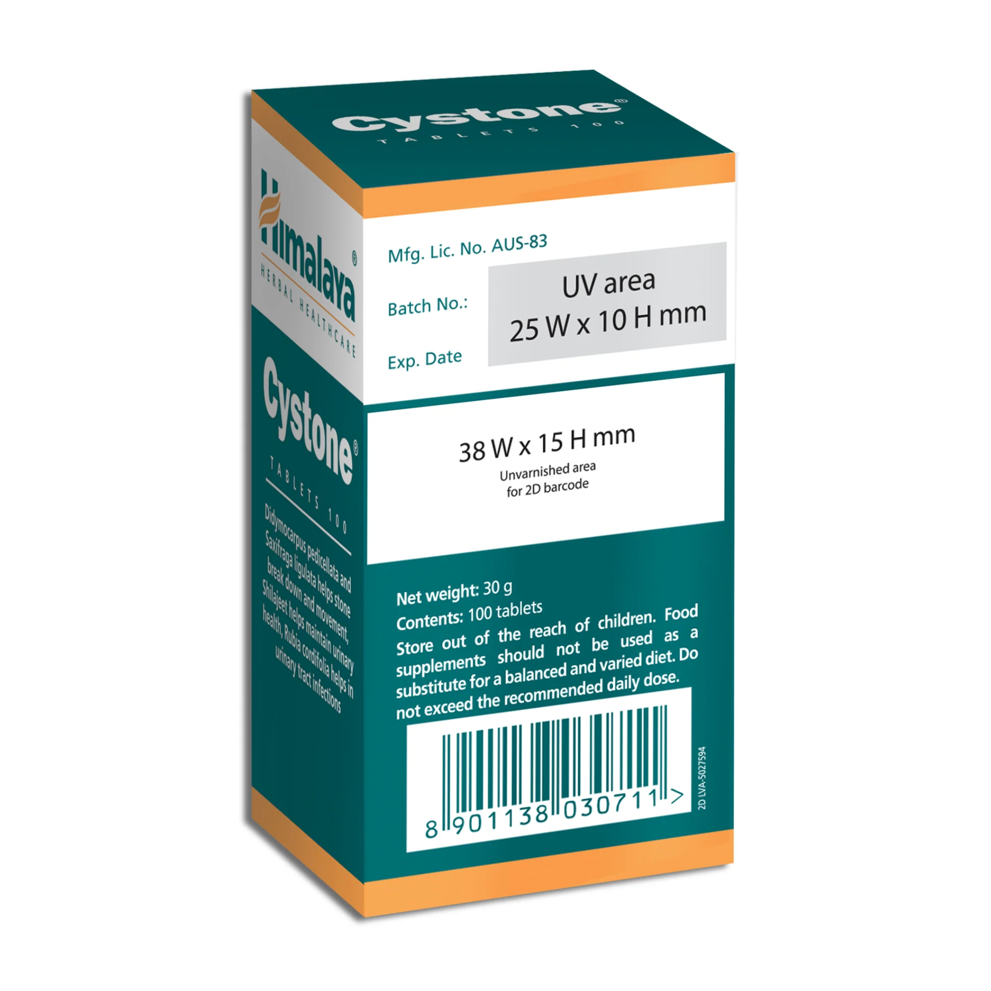 Himalaya Cystone - 100 Tablets - Image 9
