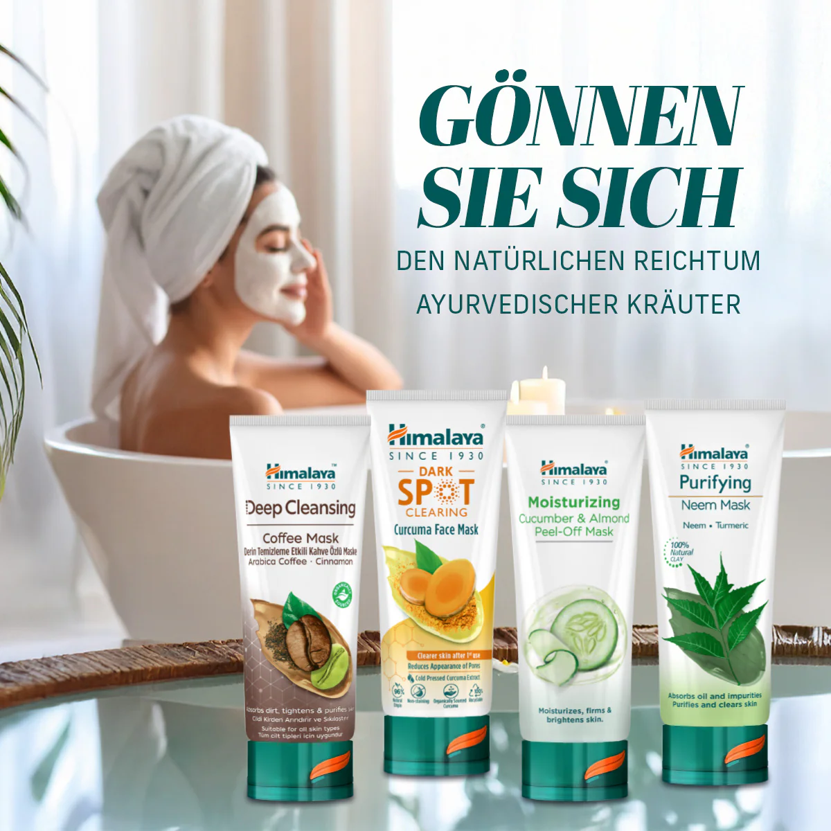 Himalaya Feuchtigkeitsspendende Gurken-Mandel-Peel-off-Maske - 75ml - Image 7