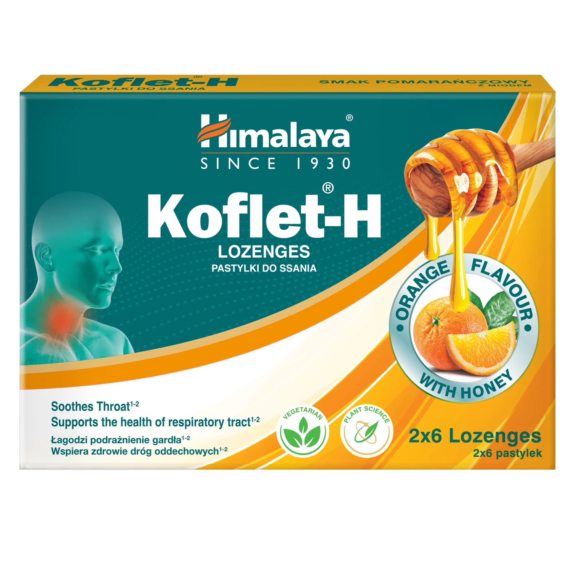 Himalaya Koflet-H Orange - Lozenges 2x6s