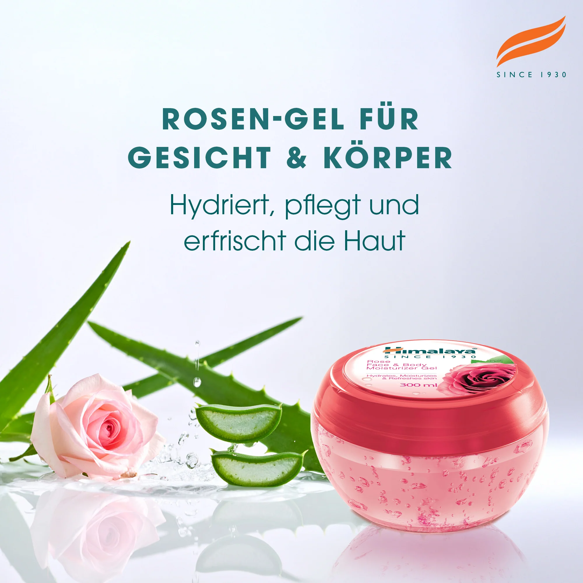 Himalaya Rose Feuchtigkeitsspendendes Gel Fur Gesicht Und Korper - 300ml - Image 3
