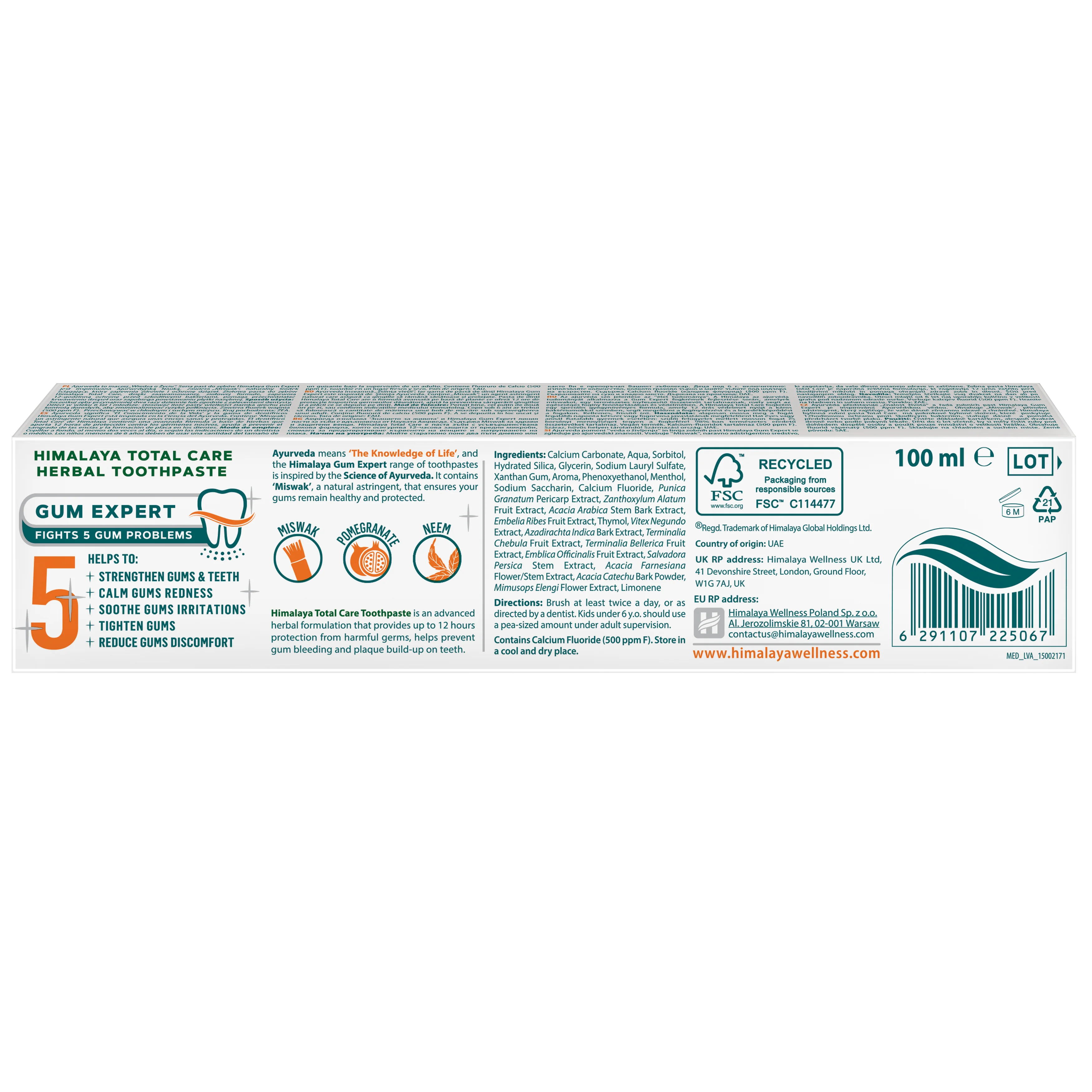 Himalaya Total Care Kräuterzahnpasta - Image 4