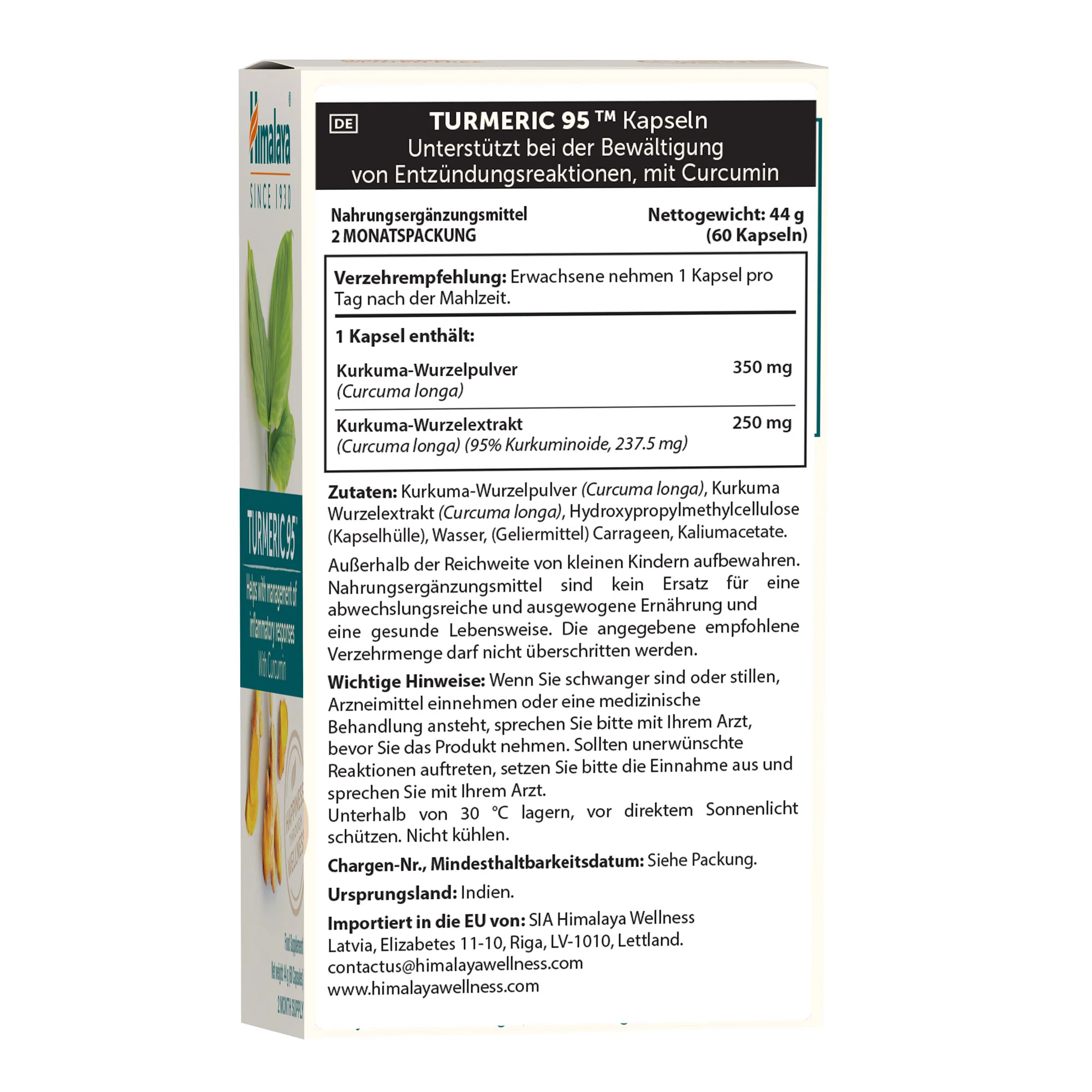 Himalaya Turmeric 95 (Curcuma) - Image 5